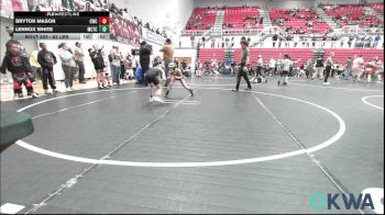 62 lbs Rr Rnd 2 - Bryton Mason, Cowboy Wrestling Club vs Lennox White, Murray County Takedown Club