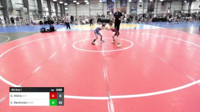 65 lbs Rr Rnd 1 - Gennarro Melia, Elite NJ Elem Squad vs Connor Beckman, What's Poppin?