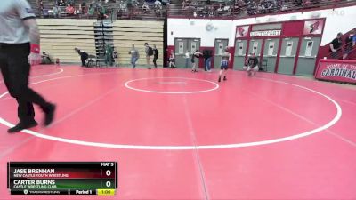71 lbs Champ. Round 1 - Jase Brennan, New Castle Youth Wrestling vs Carter Burns, Castle Wrestling Club