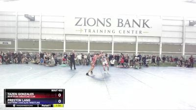 144 lbs 3rd Place Match - Tazen Gonzales, Bear River Wrestling Club vs Preston Lang, Southern Utah Elite Wrestling