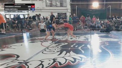 109 kg Semifinal - Frederika Grosse, Germany vs Kirra Mitchell, The Chicken Coop Wrestling Club