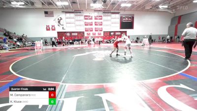 133 lbs Quarterfinal - Michael Campanaro, Rider University - Unatt vs Kade Kluce, Unrostered