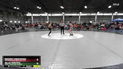 75 lbs Semifinal - Bridger Christensen, Southern Idaho Wrestling Club vs Eelan Montoya, Legacy Wrestling Academy