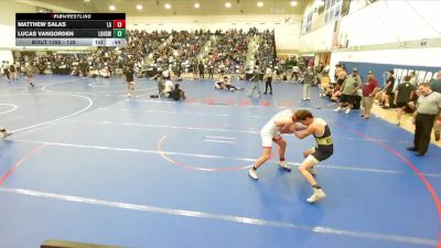 138 lbs Cons. Round 2 - Lucas VanGorden, Los Osos High School Wrestling vs Matthew Salas, Los Alamitos