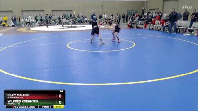 84 lbs Placement (4 Team) - Wilfred Koehntop, MAHACA vs Riley Malone, Alexandria