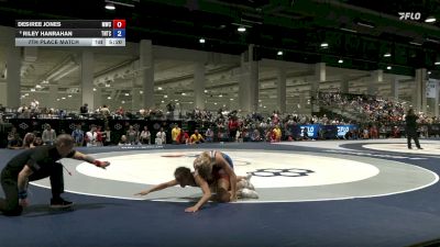65 kg 7th Place Match - Desiree Jones, Menlo Wrestling Club vs Riley Hanrahan, Team Nazar Training Center