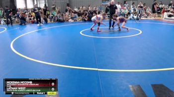 100 lbs Round 1 - McKenna McComb, Southwest Washington Wrestling Club vs Latham West, White River Hornets Wrestling Club