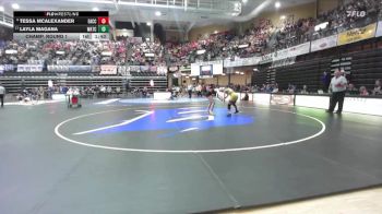 135 lbs Champ. Round 1 - Layla Magana, WaKeeney-Trego Community HS/Quinter HS vs Tessa McAlexander, Effingham-Atchison Co Community Hs