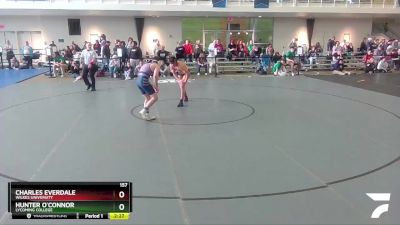 157 lbs Cons. Round 2 - Charles Everdale, Wilkes University vs Hunter O`Connor, Lycoming College