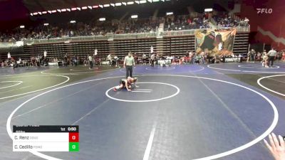 66 lbs Quarterfinal - Corbin Renz, Douglas Wrestling Club vs Cruz Cedillo, Pomona Elite