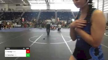 116 lbs Semifinal - Tiffany Yanagi, Pounders WC vs Alejandra Sanchez, California Grapplers