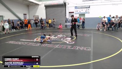 74 lbs Semifinal - Hunter Rodriguez, Interior Grappling Academy vs Corbin Morey, North Pole Wrestling Club