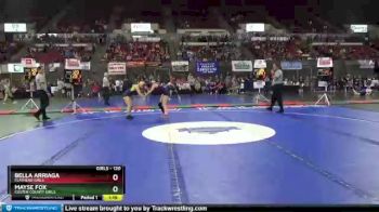 Champ. Round 1 - Bella Arriaga, Flathead Girls vs Mayse Fox, Custer County Girls