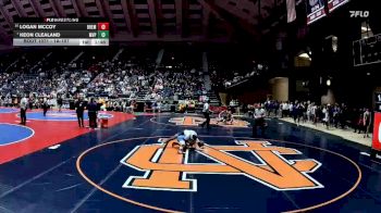 1A-157 lbs Champ. Round 1 - Keon Clealand, Mt Vernon Presbyterian vs Logan McCoy, Bremen