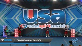 Cerritos High School [2019 Small Varsity Show Cheer Novice (6-12) Day 1] 2019 USA Spirit Nationals