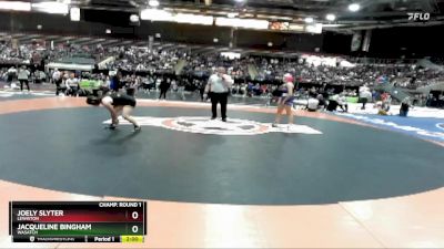 114 lbs Champ. Round 1 - Joely Slyter, Lewiston vs Jacqueline Bingham, Wasatch