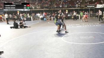D 2 215 lbs Quarterfinal - Kevine Green, Kenner Discovery Health Science vs Gaven Joseph, Carencro
