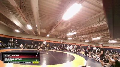 73 lbs Semis & 3rd Wb (16 Team) - Wyatt Jordan, Ravage vs Brighton Brown, Wasatch