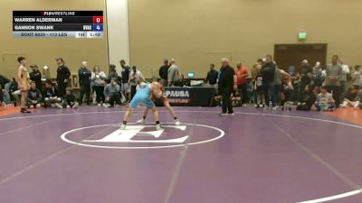 113 lbs Champ. Rd Of 32 - Warren Alderman vs Gannon Swank, Buffalo Valley Athletic Club