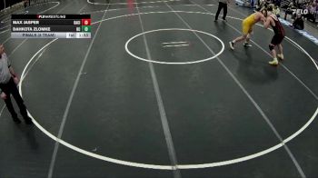 215 lbs Finals (8 Team) - Max Jasper, David City vs Dahkota Zlomke, Battle Creek