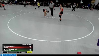 110 lbs Champ. Round 1 - Elena Moore, Missouri vs Alicia Serratos, Wolf Pack WC