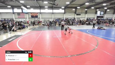 54 lbs Quarterfinal - Broc Moecia, No Team vs Lawson Prescher, Quad City Warriors