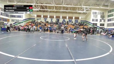 110 lbs Cons. Semi - Mia Green, Helix vs Julyssa Arce, Brawley