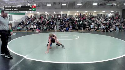 88 lbs Quarterfinal - Declan Witkowski, Phenom Wrestling vs Cameron Rios, Lions Wrestling Academy