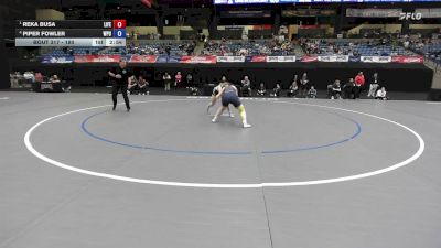 180 lbs Semifinal - Reka Busa, Life vs Piper Fowler, William Penn