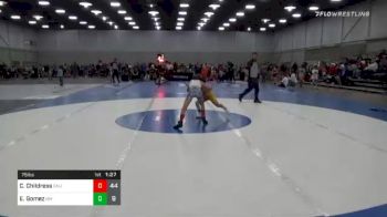 75 lbs Prelims - Calan Childress, Cali Red vs Ethan Gomez, New Mexico