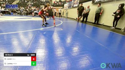 73 lbs Rr Rnd 3 - Damari Love, Carl Albert vs Gemma Loney, Mustang Bronco Wrestling Club