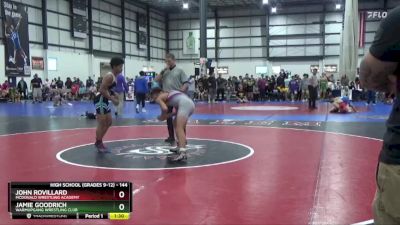 144 lbs Cons. Round 1 - Jamie Goodrich, Warmupgang Wrestling Club vs John Rovillard, McDonald Wrestling Academy