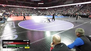 D3-113 lbs Semifinal - Wyatt Unser, Glenwood City vs Jake Fitzpatrick, Aquinas