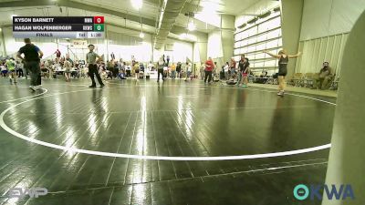 64 lbs Final - Hagan Wolfenberger, Keystone Kids Wrestling Club vs Kyson Barnett, Morris Wrestling Association