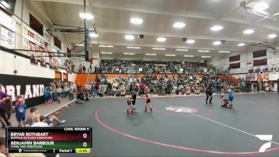 49 lbs Cons. Round 5 - Bryar Rothbart, Buffalo Outlaws Wrestling vs Benjamin Barbour, Camel Kids Wrestling