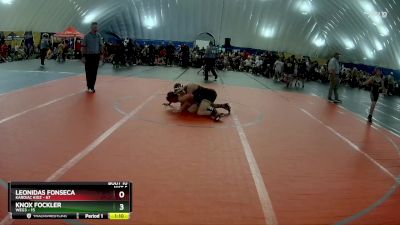 130 lbs Round 4 (6 Team) - Leonidas Fonseca, Kardiac Kidz vs Knox Fockler, WEG3