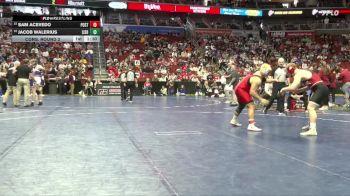 1A-215 lbs Cons. Round 2 - Sam Acevedo, Postville vs Jacob Walerius, Lisbon