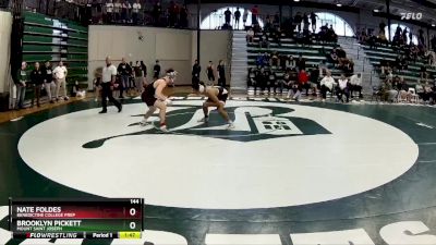 144 lbs Semifinal - Nate Foldes, Benedictine College Prep vs Brooklyn Pickett, Mount Saint Joseph