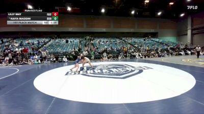 130 lbs 1st Place Match - Kaiya Maggini, Del Oro vs Lilly May, Foothill
