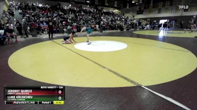 126 lbs Cons. Round 2 - Luke Krunchev, La Costa Canyon vs Johnny Quiroz, Liberty (Winchester)