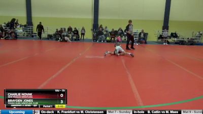 75 lbs 5th Place Match - Brayden Jones, Young Guns Wrestling Club vs Charlie Novak, New Prague Wrestling