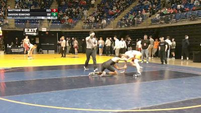 124 lbs Round Of 16 - Matthew Nigro, Nazareth vs Davion Edmond, Erie