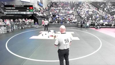 5A 120 lbs Cons. Round 1 - Spencer Baker, Box Elder vs Xavier Dew, Skyline