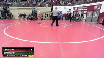 132 lbs Champ. Round 2 - Gavin Mason, Contenders Wrestling Acadamy vs Owen Bales, Pike