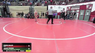 132 lbs Champ. Round 2 - Gavin Mason, Contenders Wrestling Acadamy vs Owen Bales, Pike