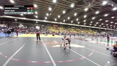 80 lbs 3rd Place Match - Bridger Stirling, Winner Youth Wrestling vs Brody Rude, Redfield Youth Wrestling