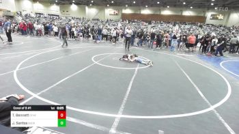 49 lbs Consi Of 8 #1 - Tucker Bennett, Other Team vs Jayvion Santos, Buckaroo WC