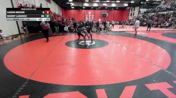 138 lbs Cons. Round 2 - Aaron Brown, Belleville (EAST) vs Manny Lagunas, WHEELING