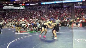 3A-215 lbs Champ. Round 2 - Alex Gassman, Western Dubuque vs Parker Jordan, Oskaloosa