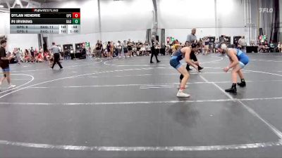120 lbs Round 2 (4 Team) - Dylan Hendrie, GPS vs PJ Irvining, Broad Axe Gold